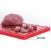 Schneidbrett Pro 32x26cm, rot, für rotes Fleisch